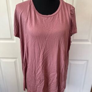 Maurices Pink Relaxed Short Sleeve Tee